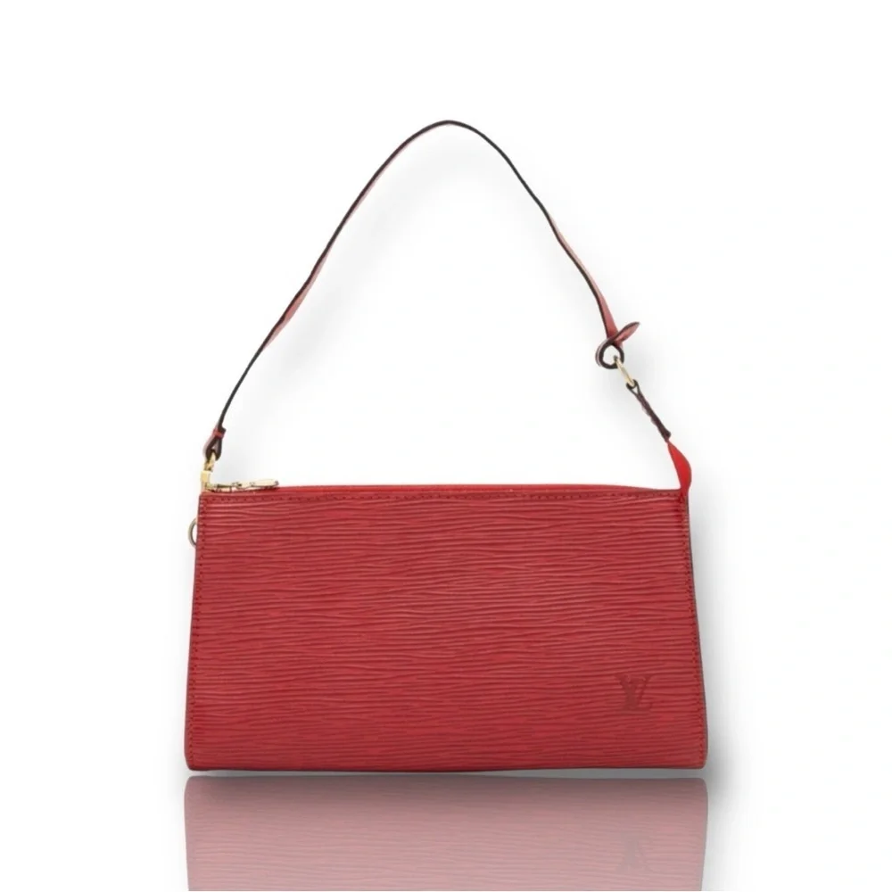 Louis Vuitton Epi  RED leather Pochette
